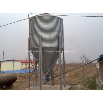 Silo de ração para casa de frangos de corte